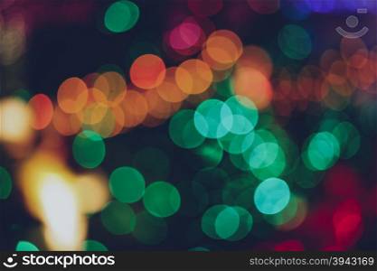 Defocused bokeh lights for christmas background