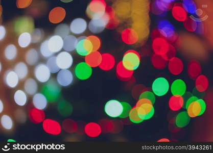 Defocused bokeh lights for christmas background