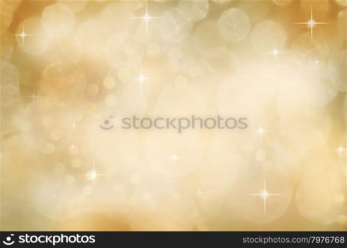 Defocused Christmas Gold Lights