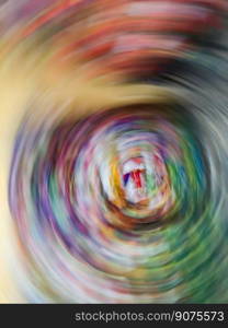 Defocused lights background of picking plant seeds in the store to plant at home.. Chooses packed seeds at store for gardener unfocused blur image