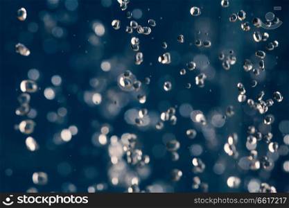 Defocused waterdrops levitate in the air. Defocused waterdrops levitate in an air