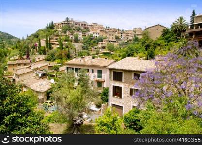 Deia typical stone village in Majorca Tramuntana mountain Balearic Spain