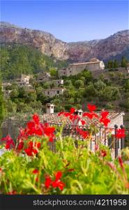 Deia village in Majorca Tramuntana mountain of Balearic islands
