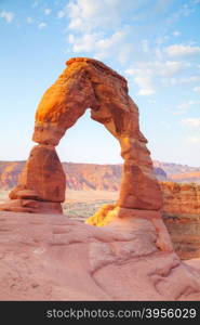 Delicate Arch at the Arches National park in Utah, USA