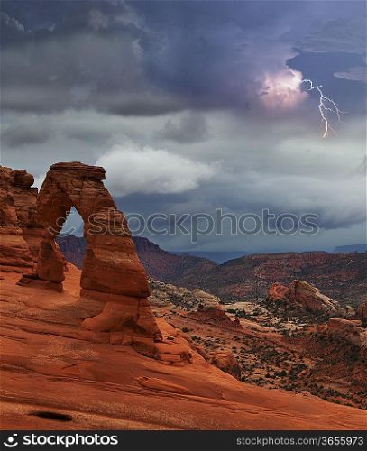 Delicate Arch in Arches National Park, Utah.
