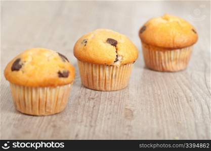 delicious american chocolate muffins for breakfast