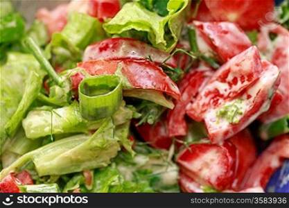 delicious and fresh caesar salad
