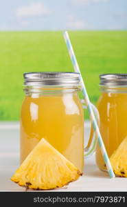 Delicious and refreshing fresh pineapple juice to take out