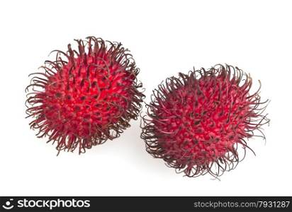 Delicious and sweet fresh rambutan. Rambutan (Nephelium lappaceum) is a tropical fruit native to Philippines, Malaysia and other regions of tropical Southeast Asia.