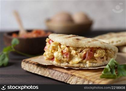 delicious arepas with vegetables