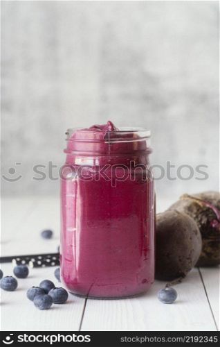 delicious blueberry beverage jar mug