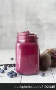delicious blueberry beverage jar mug
