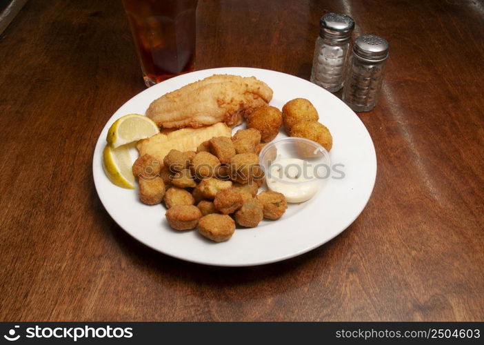 Delicious Chinese food known as fried catfish