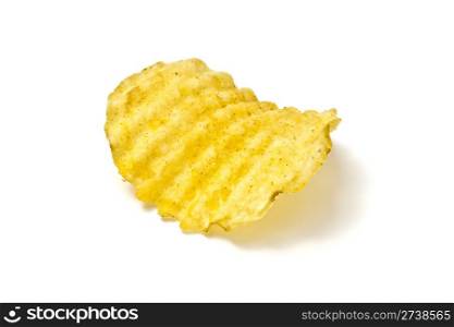 Delicious chip isolated on white background