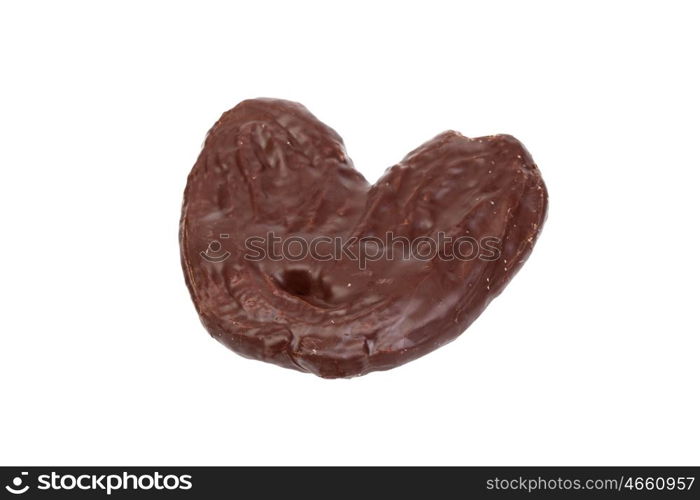 Delicious chocolate confection isolated on white background