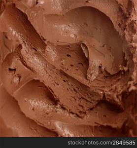 Delicious chocolate ice cream background