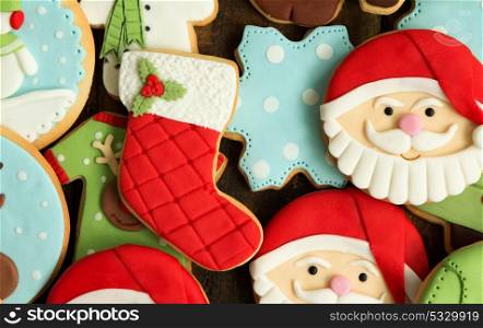 Delicious Christmas Cookies with funny different shapes