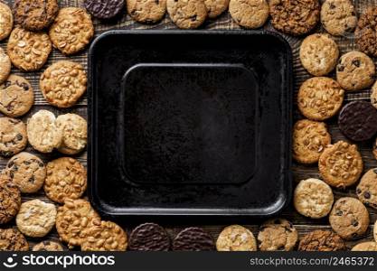 delicious cookies flat lay 8