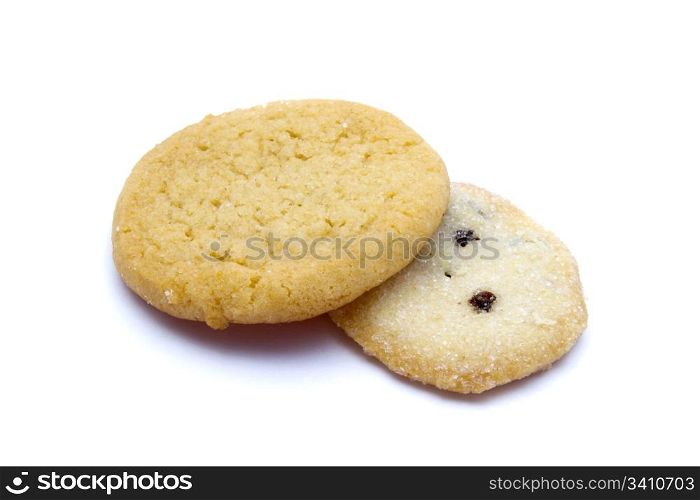 Delicious cookies isolated on white background