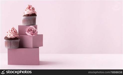 delicious cupcakes with copy space. Resolution and high quality beautiful photo. delicious cupcakes with copy space. High quality beautiful photo concept