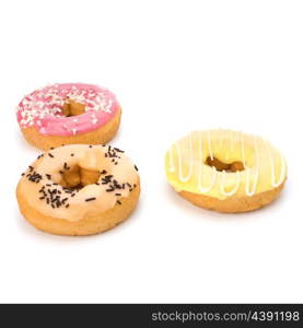 Delicious doughnut isolated on white background