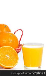 Delicious fresh orange juice freshly squeezed
