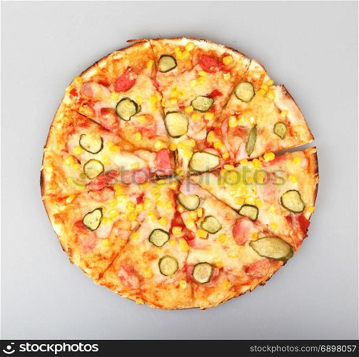 Delicious fresh pizza.