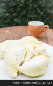 Delicious fresh ripe thai durian, stock photo