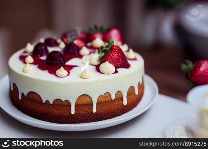 Delicious gluten free strawberry cake