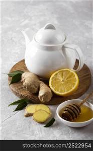 delicious healthy lemon tea concept 3