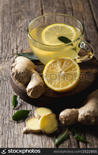 delicious healthy lemon tea concept 4
