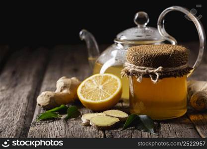 delicious healthy lemon tea concept 6