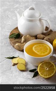 delicious healthy lemon tea concept 7