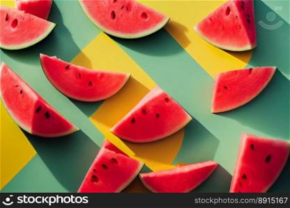 Delicious healthy mini watermelon slices