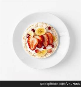 delicious healthy snack with various fruit 2