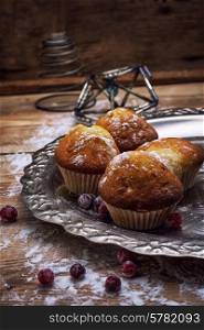 delicious home cooked fragrant fresh baked muffins