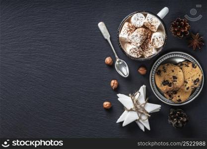 delicious hot chocolate concept with copy space 4