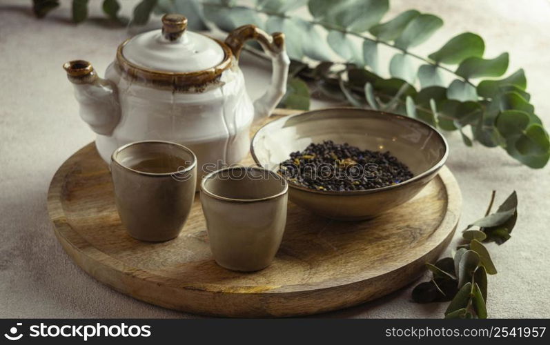 delicious hot tea herbs arrangement