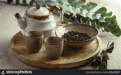 delicious hot tea herbs arrangement