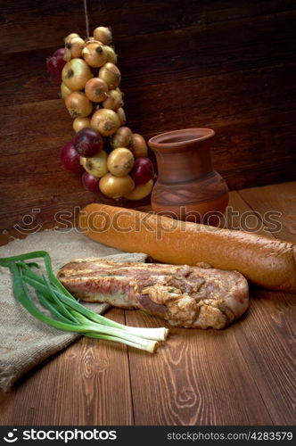 delicious Jerk pork belly .farm-style country cuisine