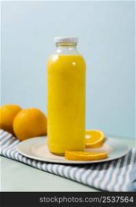 delicious juice bottle oranges