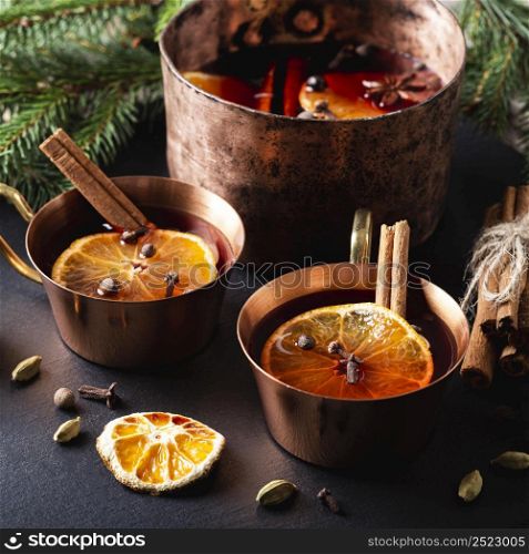 delicious mulled wine drink concept 4