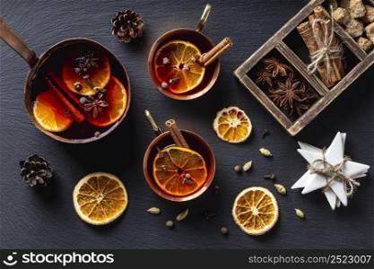 delicious mulled wine drink concept 5