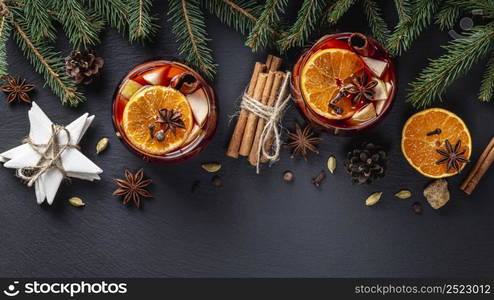 delicious mulled wine drink concept 8