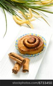 delicious pastries with cinnamon
