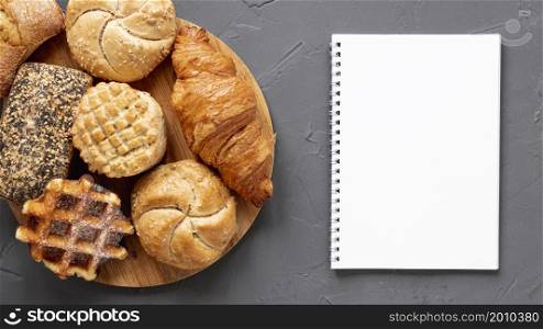 delicious pastry products notebook
