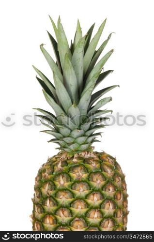 Delicious pineapple isolated on a over white background