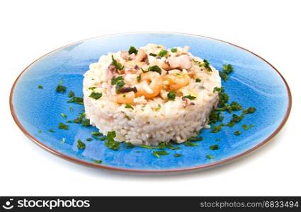 delicious rice with seafood