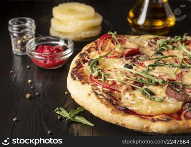 delicious traditional pizza arrangement 3. delicious traditional pizza arrangement 2