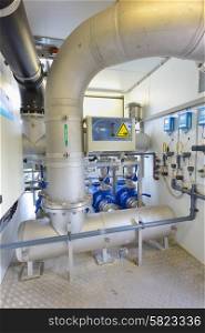 Demineralized water treatment inside of plant